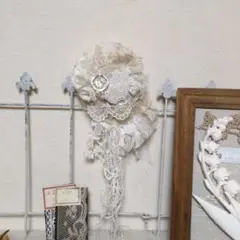 レースコラージュのコサージュ