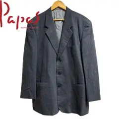 希少　究極の普通　90s PAPAS パパス　コットンギャバシンロングコート　L 希少 究極の普通 90s PAPAS パパス コットンギャバシンロング