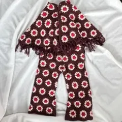 新品 &pal crochet poncho pants セットアップ