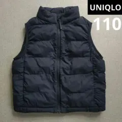 【最終価格】UNIQLO 中綿ベスト 110サイズ ネイビー