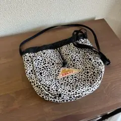 KELTY ケルティ 巾着ショルダーバッグ ベージュダルメシアン