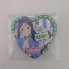 ラブライブサンシャイン Aqours 松浦果南 ハート型缶バッチ おまけ付き