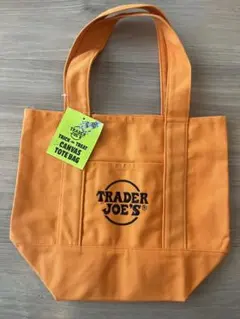 ★トレジョ★TRADER JOE'S オレンジ ミニトートバッグ　推しの色に