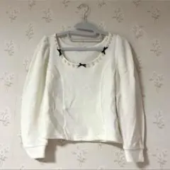 パール付きニット