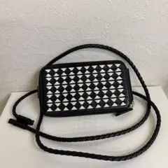 【むぎ♥】ebagos エバゴス ラタン×レザー 長財布 ショルダー むぎ様専用♥】ebagos エバゴス ラタン×レザー 長財布 ショルダー