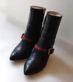GUCCI　グッチ シェリーベルト ウェブライン ブーツ 35.5