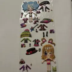 平成レトロ　平成女児　着せ替えシールセット　当時物