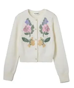 リリーブラウン L.B CANDY STOCK フラワービーズ刺繍カーディガン