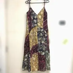 【本日限定価格！最終】未使用 ZARAペイズリー柄 キャミソールロングワンピース