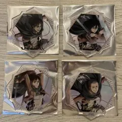 進撃の巨人 記憶への進撃 アクリルコースター エレン ミカサ コニー サシャ