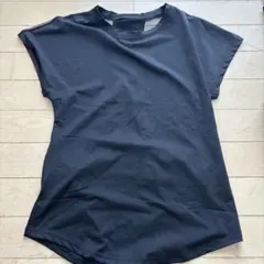 黒 半袖 Tシャツ バックオープンデザイン ジム フィットネス