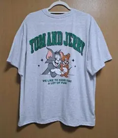 新品 トムとジェリー Lサイズ 半袖Tシャツ グレーのサムネイル