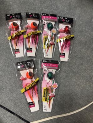 ダイワ 紅牙 ベイラバーフリーα ワンデイパック 80g・100g 6個セット