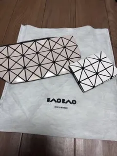 【美品・袋付き】BAO BAO ISSEY MIYAKE ポーチ＆カードケース