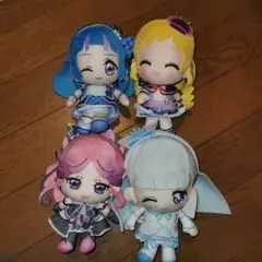 映画キミとアイドルプリキュア♪ コロっとまんまる ぬいぐるみ 4個セット
