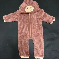 【おさるのジョージ】フード付きロンパース 70cm