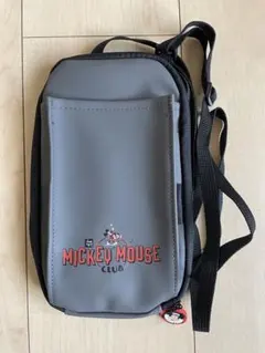ミッキーマウスクラブ　ショルダーポーチ　グレー　　MICKEYMOUSE バッグ