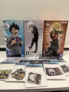 一番くじ ヒロアカ A賞:緑谷 C賞:爆豪 E賞:峰田セット（おまけ付き
