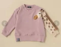 クレードスコープ　袖キリントレーナー 120cm ピンク