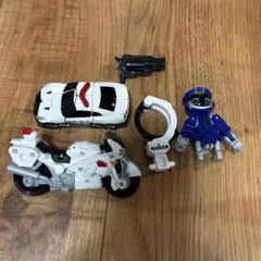 パトカー＆バイク 変形ロボットセット
