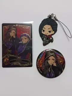 ツイステッドワンダーランド ジャミル ラバーキーホルダー 缶バッジ カードセット