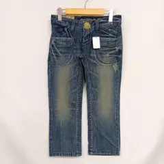 レッドペッパー/デニムパンツ/ジーンズ/ダメージ加工/刺繡ロゴ/Y2K/ギャル