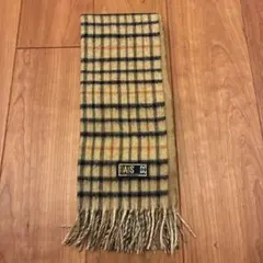 DAKS ウール100% チェックマフラー