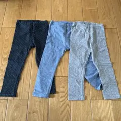 無印良品 ベビー レギンス 3点セット 90のサムネイル
