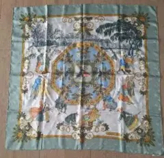 スカーフHERMES エルメスカレ90 LESJARDINS DAPMENIE鳥 - メルカリ