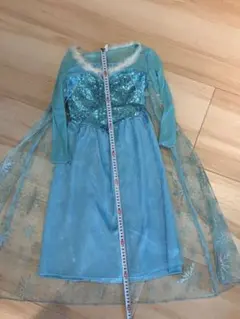 プリンセス風 ドレス ブルー スパンコール