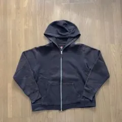 ブラウン ジップパーカー