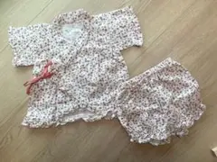 花柄コットン甚平