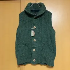 niko and ...／ニコアンド　ケーブルニットベスト　ウール100%