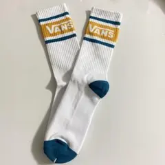 VANS ホワイト バンズ　ソックス　靴下　黄白　1足分