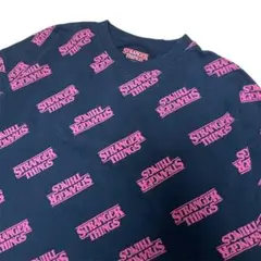 STRANGER THINGS ネットフリックス　総柄スウェット　古着