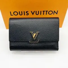 IC 路易威登 卡普辛 緊湊型 黑色 三摺錢包 794