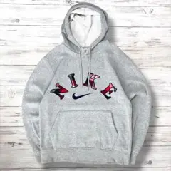 NIKE ナイキ パーカー デカロゴ グレー S 1320