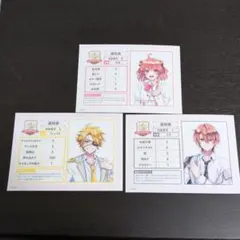 カラフルピーチ　ブロマイド　3枚　のあさん　たっつんさん　うりさん