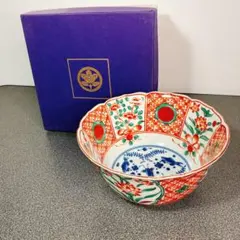 まずまず美品】たち吉 赤絵鉢 菓子鉢 大鉢 和食器