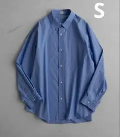⭐︎美品⭐︎UNUS/ユナス レギュラーカラーシャツ 長袖 サックスブルー 