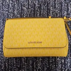 MICHAEL KORS イエロー ショルダーバッグ 美品