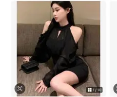 shein キャバドレス　ワンピース