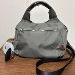 Snoopy ショルダーバッグ グレー 2wayのサムネイル