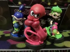 amiiboタコとボーイとネオングリーンボーイ（スプラトゥーン　アミーボ）