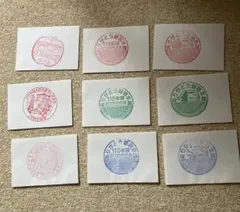 ②ありがとう留萌本線　駅スタンプ　深川駅　秩父別駅　石狩沼田駅　9枚セット