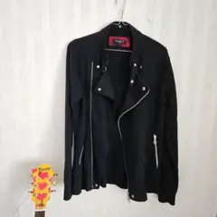 CUTE ACUTE ブラック ライダースジャケット L