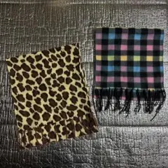 薄手のマフラー (2点セット)