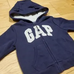 babyGAP　70cm　6～12M　パーカー　ネイビー　裏起毛　アウター