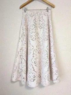 【美品】マーキュリーデュオ フラワーレースフレアスカート
