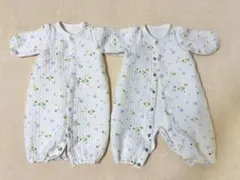 ☆可愛い☆ミキハウス　キルト　ツーウェイオール・ロンパース 50-60 新生児①